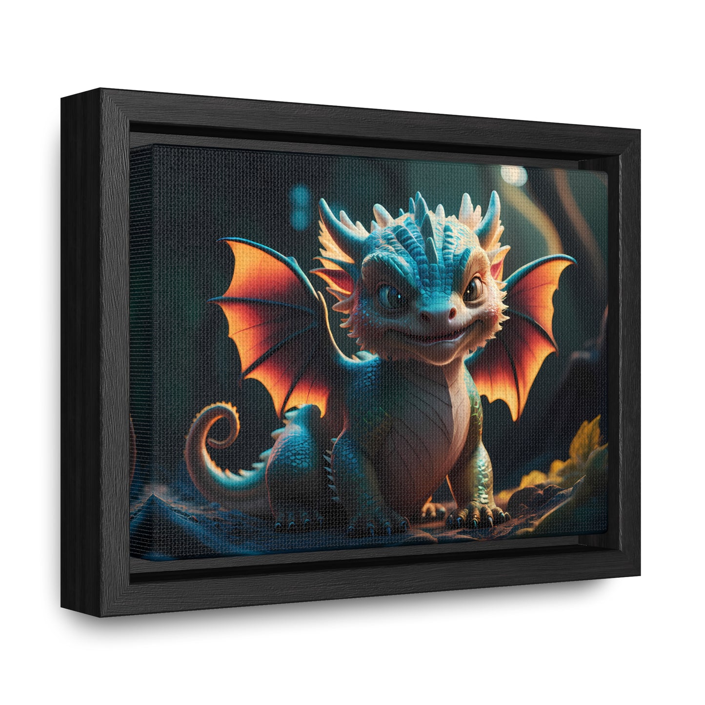 "Forest Guardian Hatchling" - Gallery Canvas Wraps, Horizontal Frame