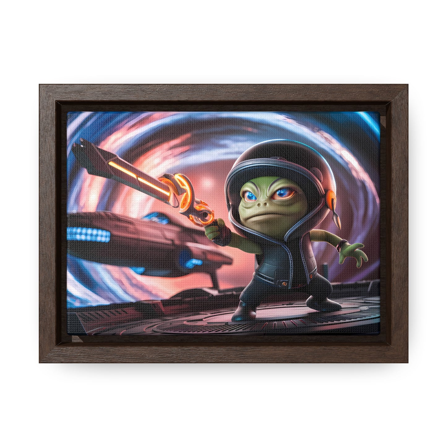 Galactic Guardian: Defender of the Stars - Gallery Canvas Wraps, Horizontal Frame