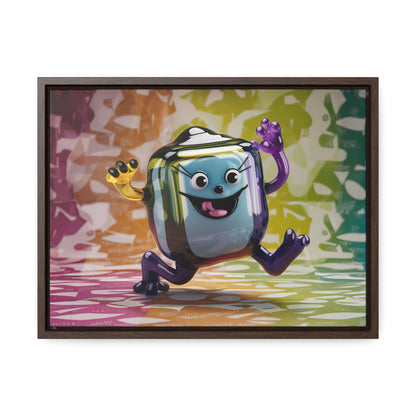 Bubbly Joy in Glass Form - Gallery Canvas Wraps, Horizontal Frame