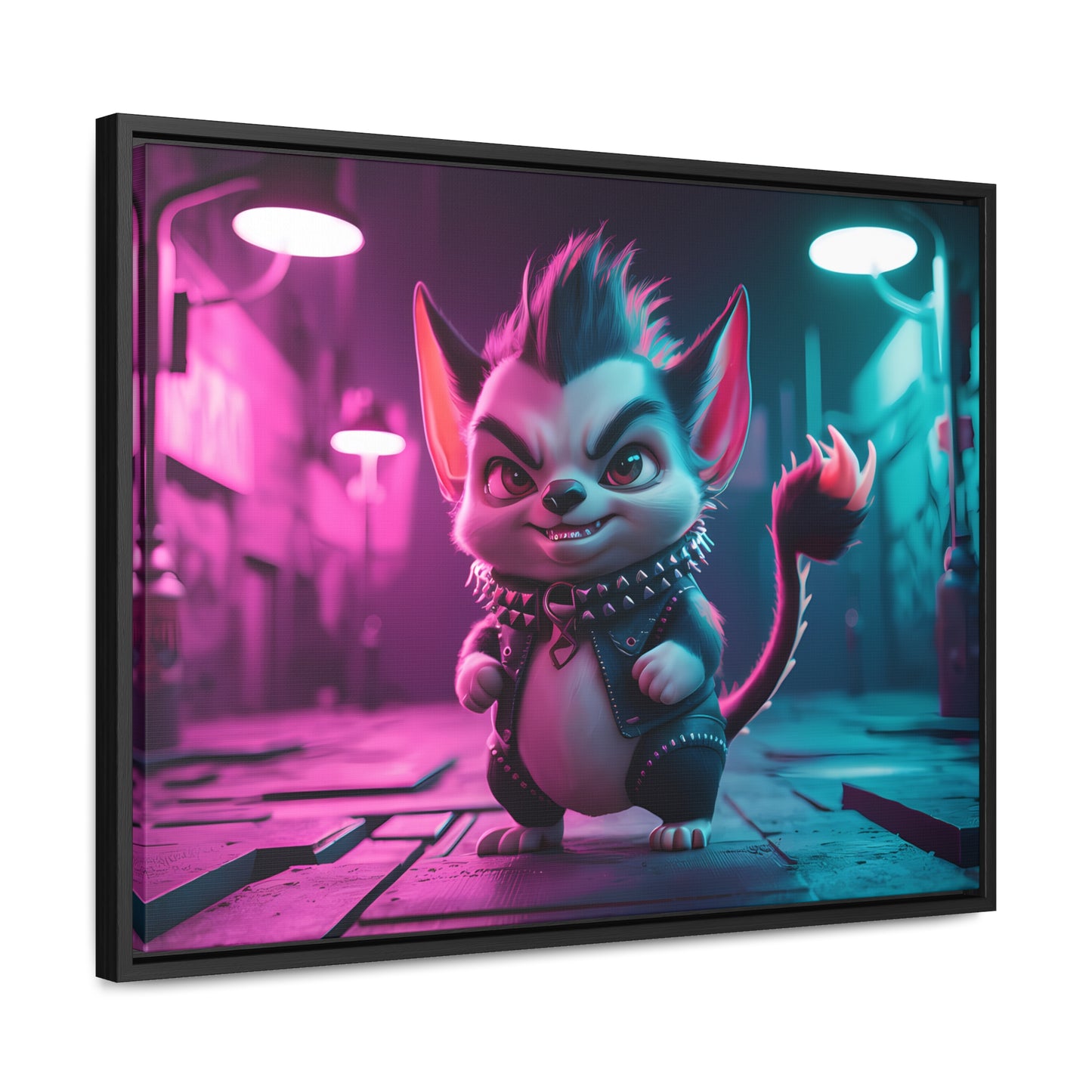 Punk Alley Prowler - Gallery Canvas Wraps, Horizontal Frame