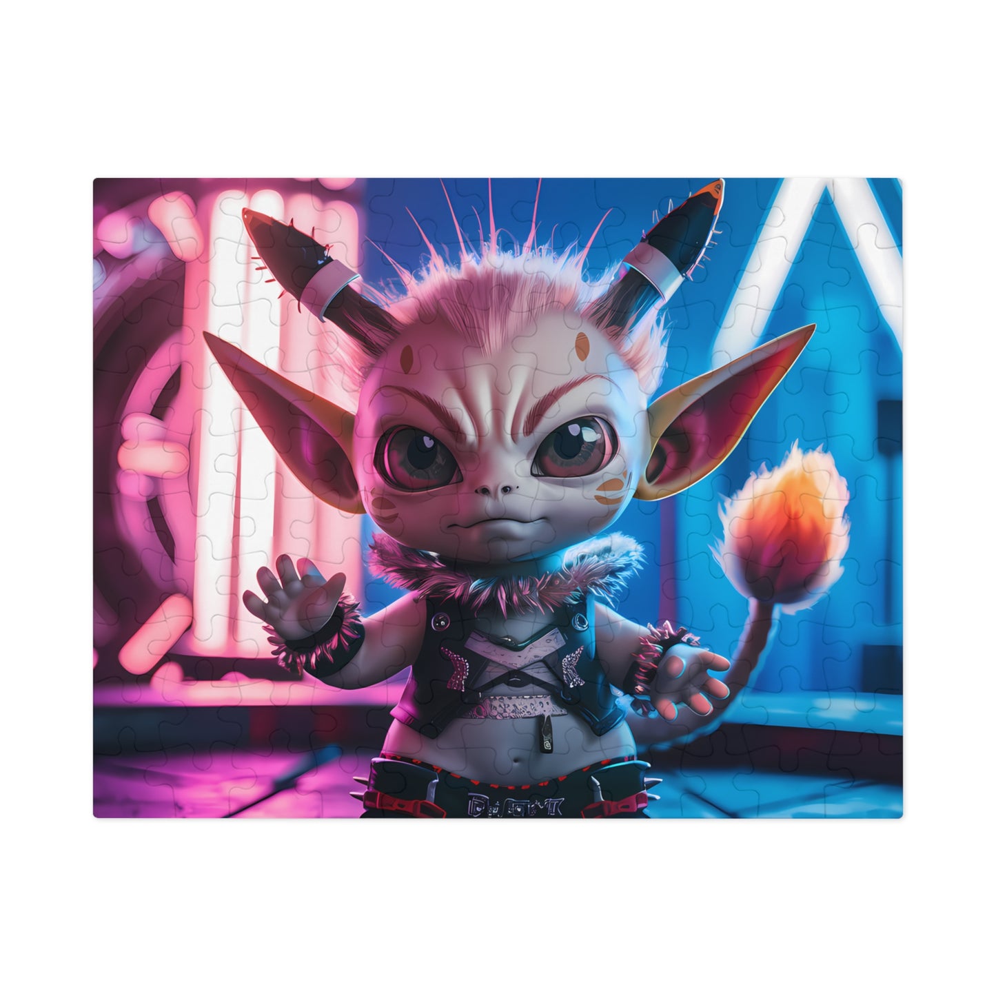"Cyberpunk Rebel Pixie" - Jigsaw Puzzle (30, 110, 252, 500,1000-Piece)