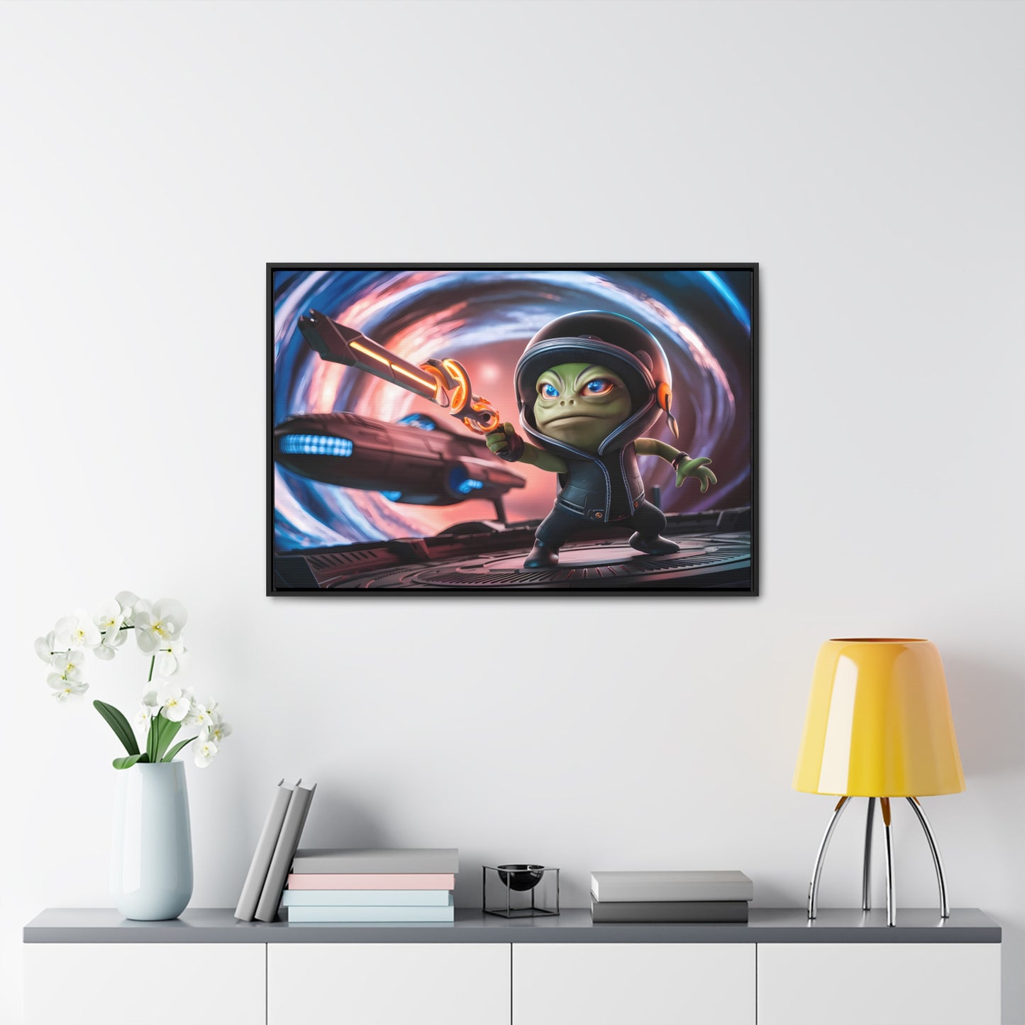 Galactic Guardian: Defender of the Stars - Gallery Canvas Wraps, Horizontal Frame
