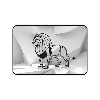 Majestic Geometric Lion - Desk Mat
