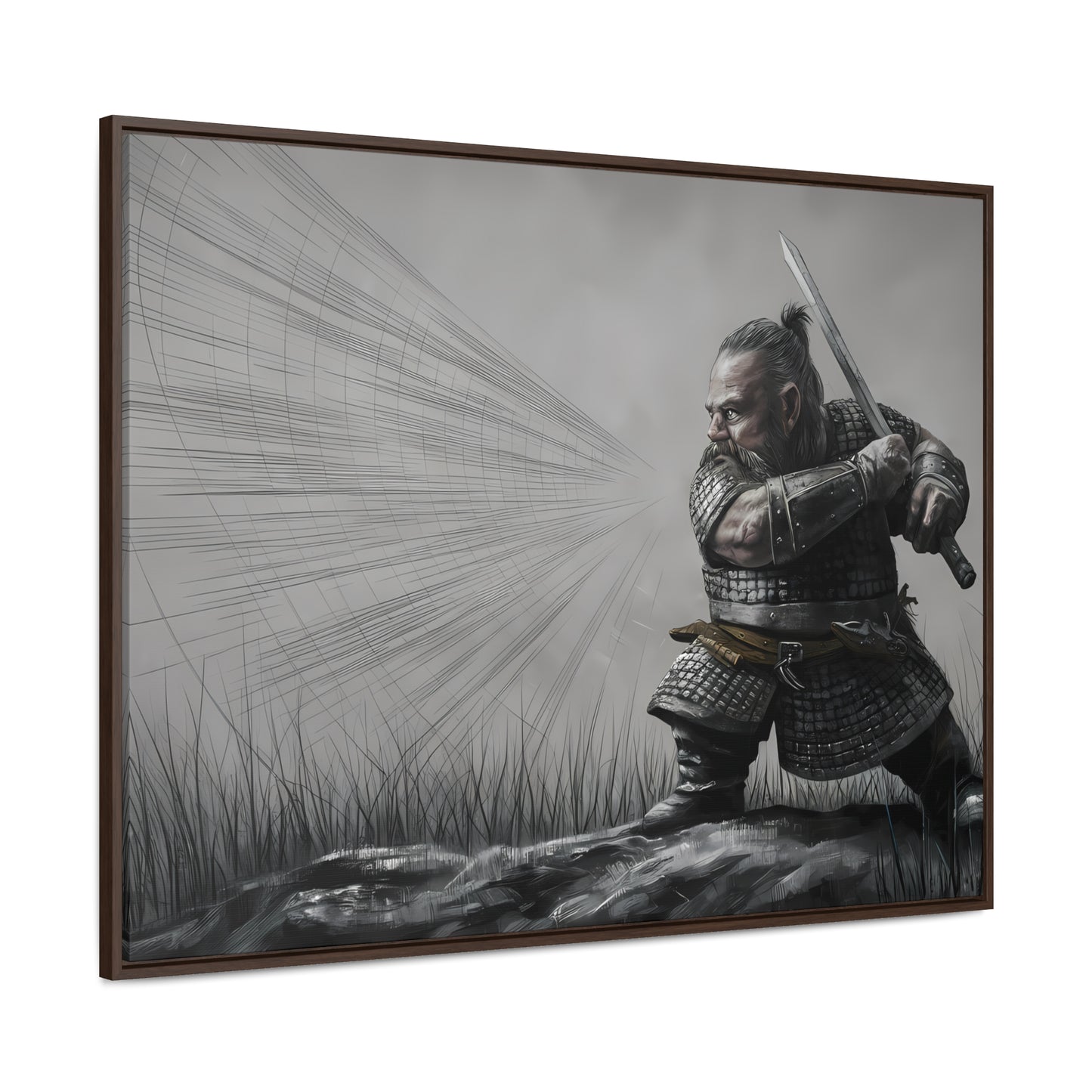 Defender of the Grey Plains - Gallery Canvas Wraps, Horizontal Frame