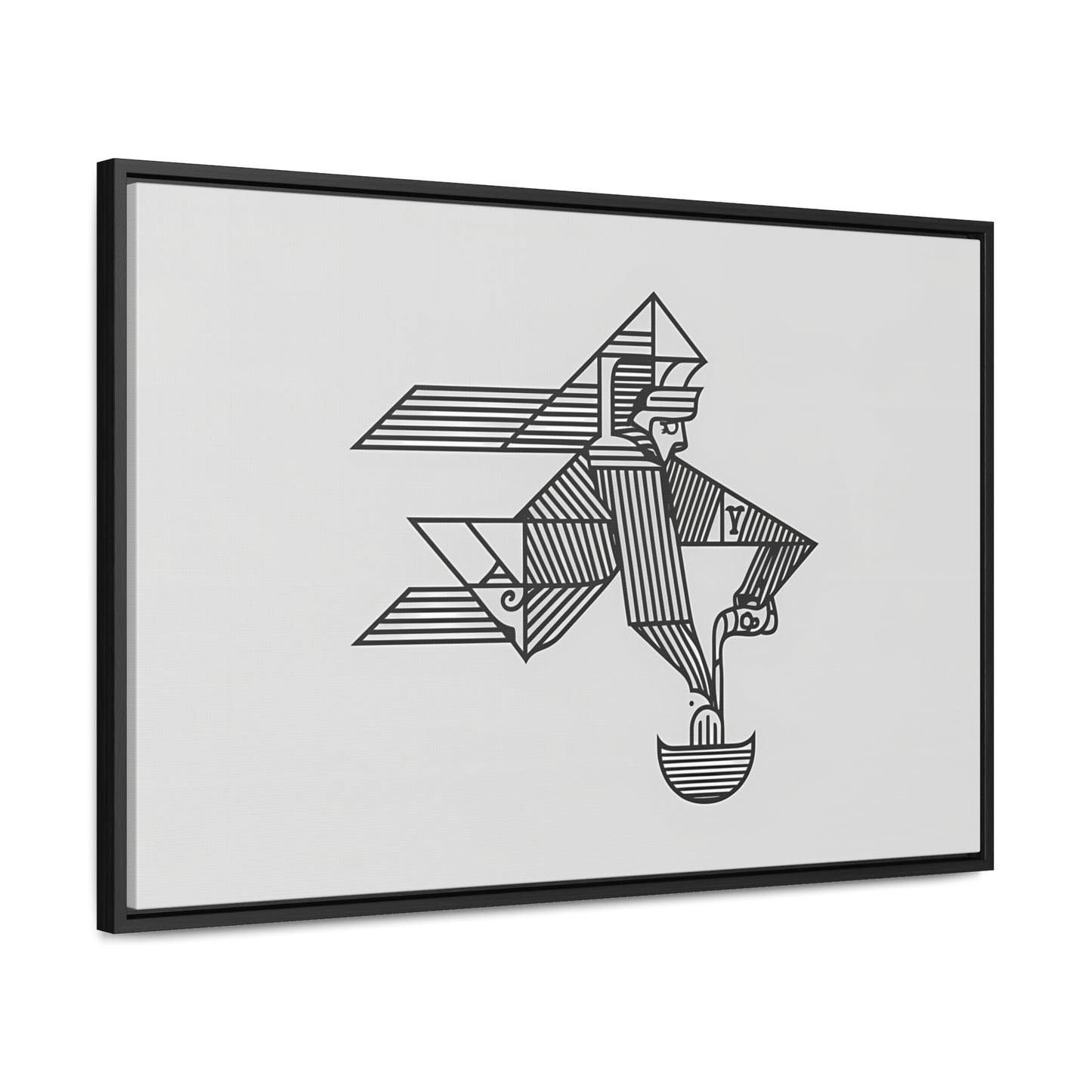 "The Water Bearer" - Gallery Canvas Wraps, Horizontal Frame