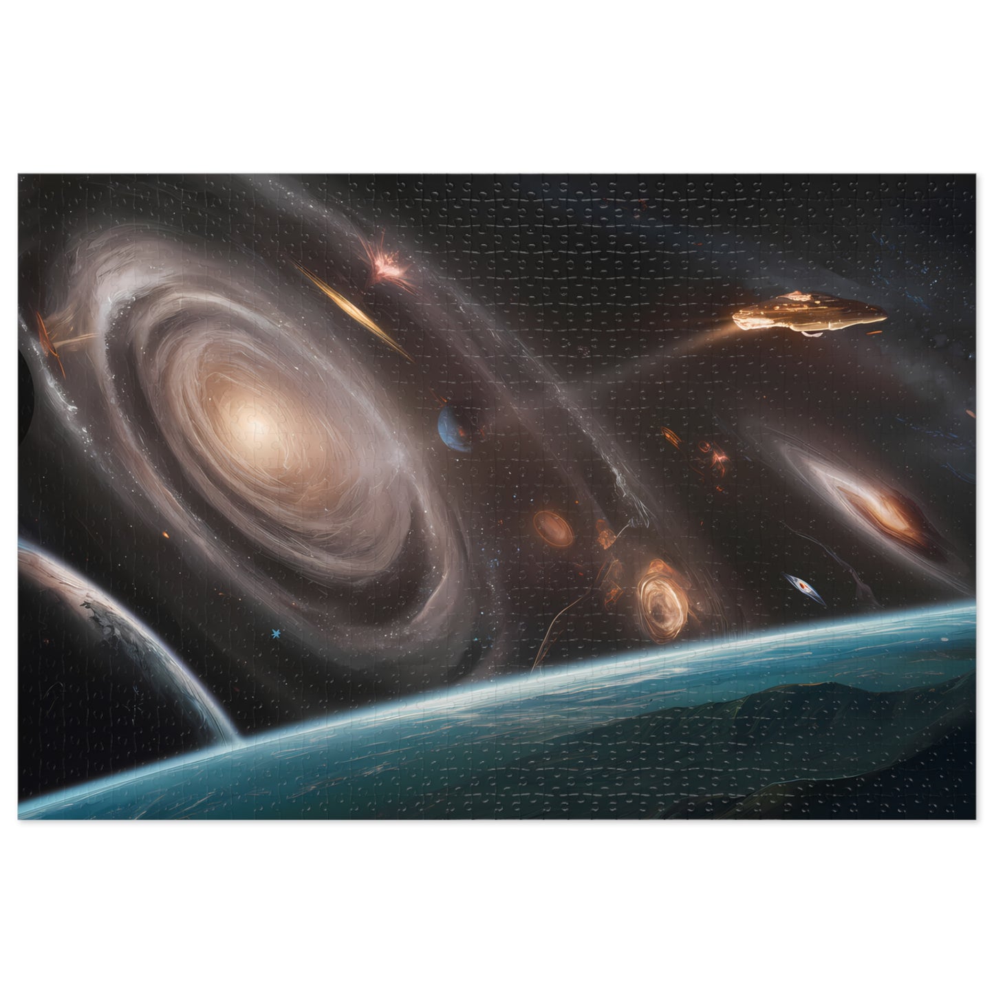 Eternal Voyage Through Cosmic Vortexes - Jigsaw Puzzle (30, 110, 252, 500,1000-Piece)
