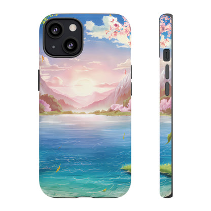 Serene Lake and Mountains - Smartphone Tough Cases