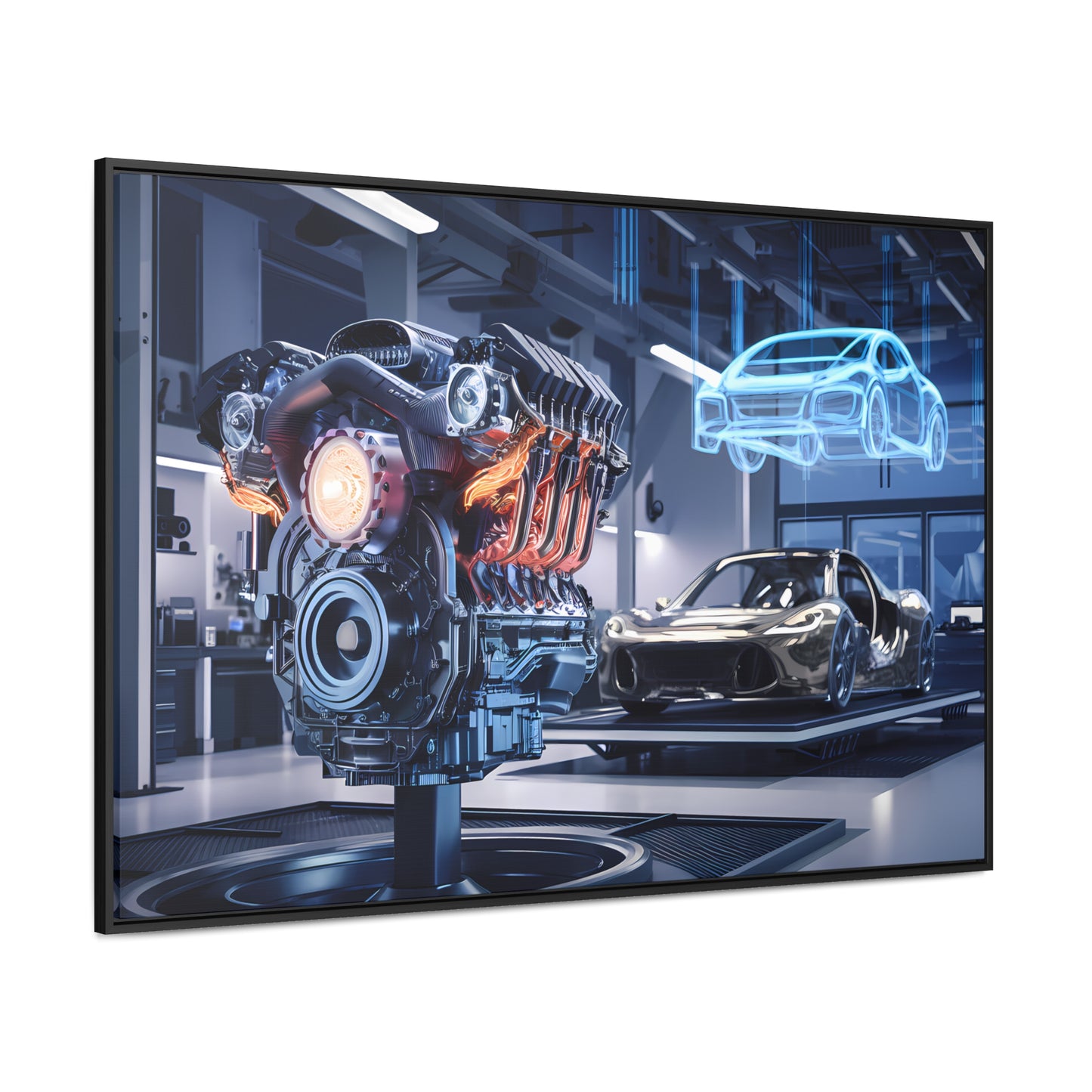 "Cutting-Edge Automotive Engineering" - Gallery Canvas Wraps, Horizontal Frame