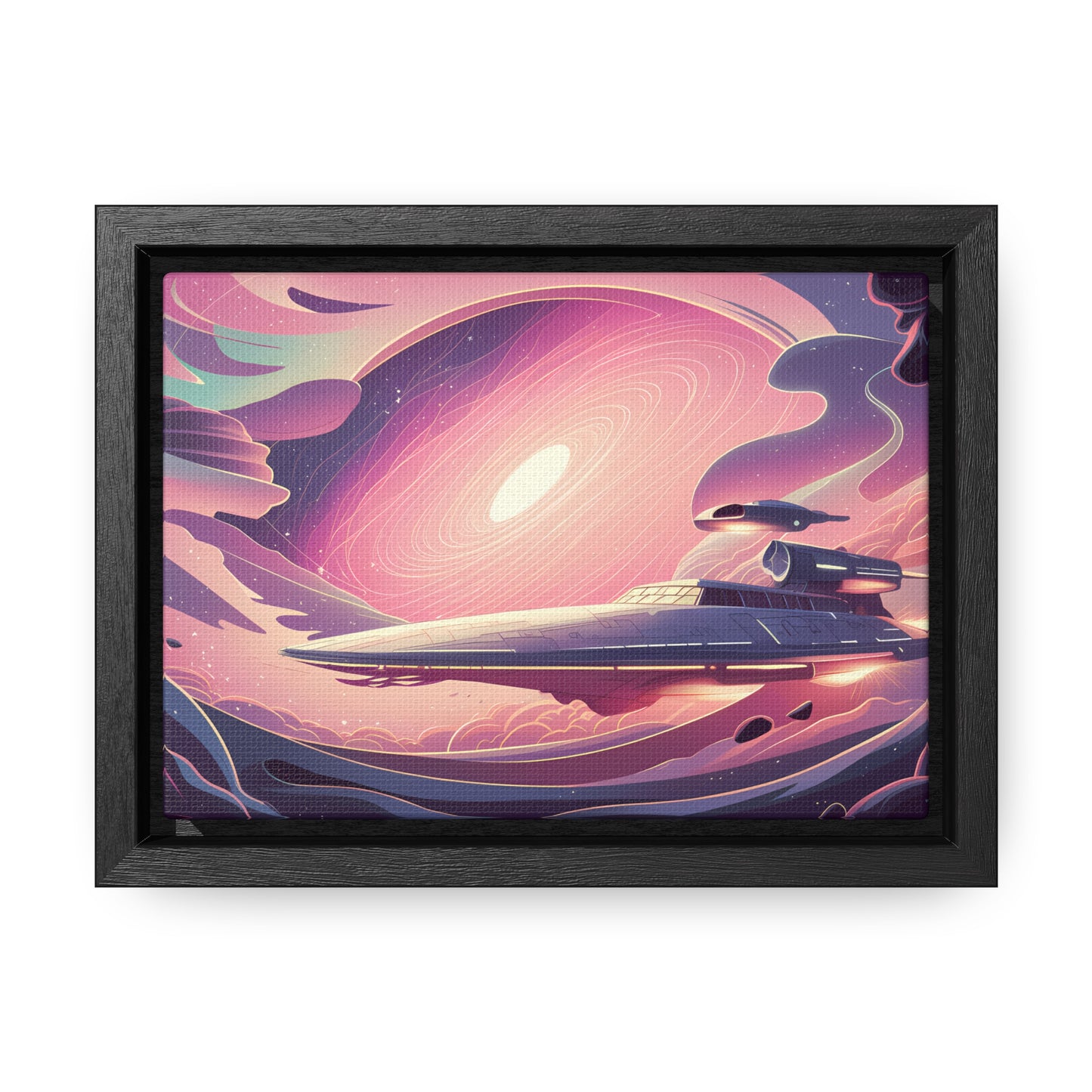 Voyage Through the Cosmic Vortex - Gallery Canvas Wraps, Horizontal Frame