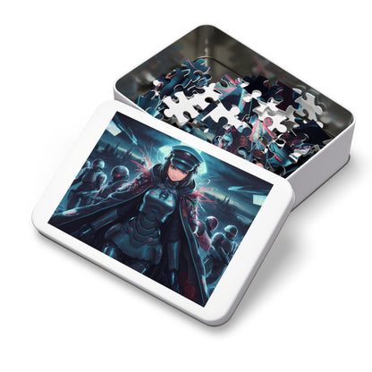 Enforcer of the Neon Dystopia - Jigsaw Puzzle (30, 110, 252, 500,1000-Piece)