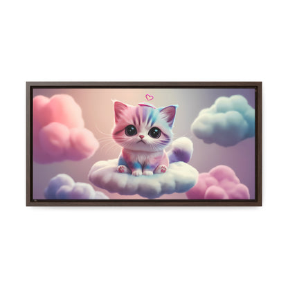 Heavenly Kitten Dreams - Gallery Canvas Wraps, Horizontal Frame