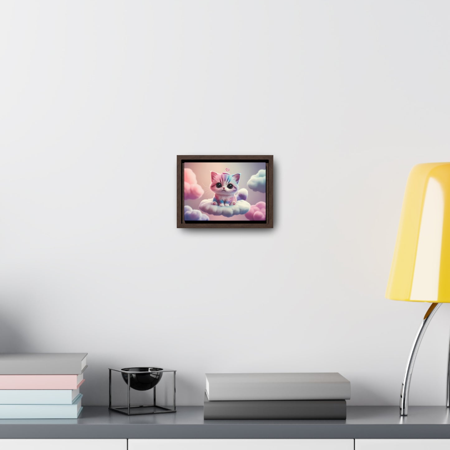 Heavenly Kitten Dreams - Gallery Canvas Wraps, Horizontal Frame