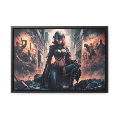 "Shadow of the Resistance" - Gallery Canvas Wraps, Horizontal Frame