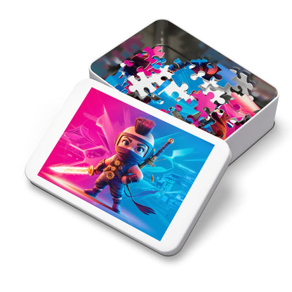 Cyberpunk Ninja: Neon Samurai - Jigsaw Puzzle (30, 110, 252, 500,1000-Piece)