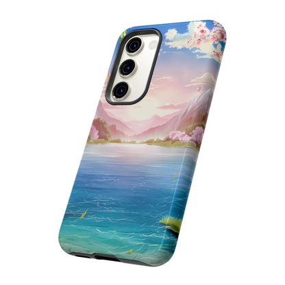 Serene Lake and Mountains - Smartphone Tough Cases