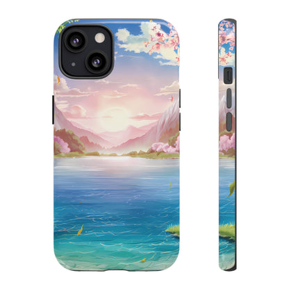 Serene Lake and Mountains - Smartphone Tough Cases