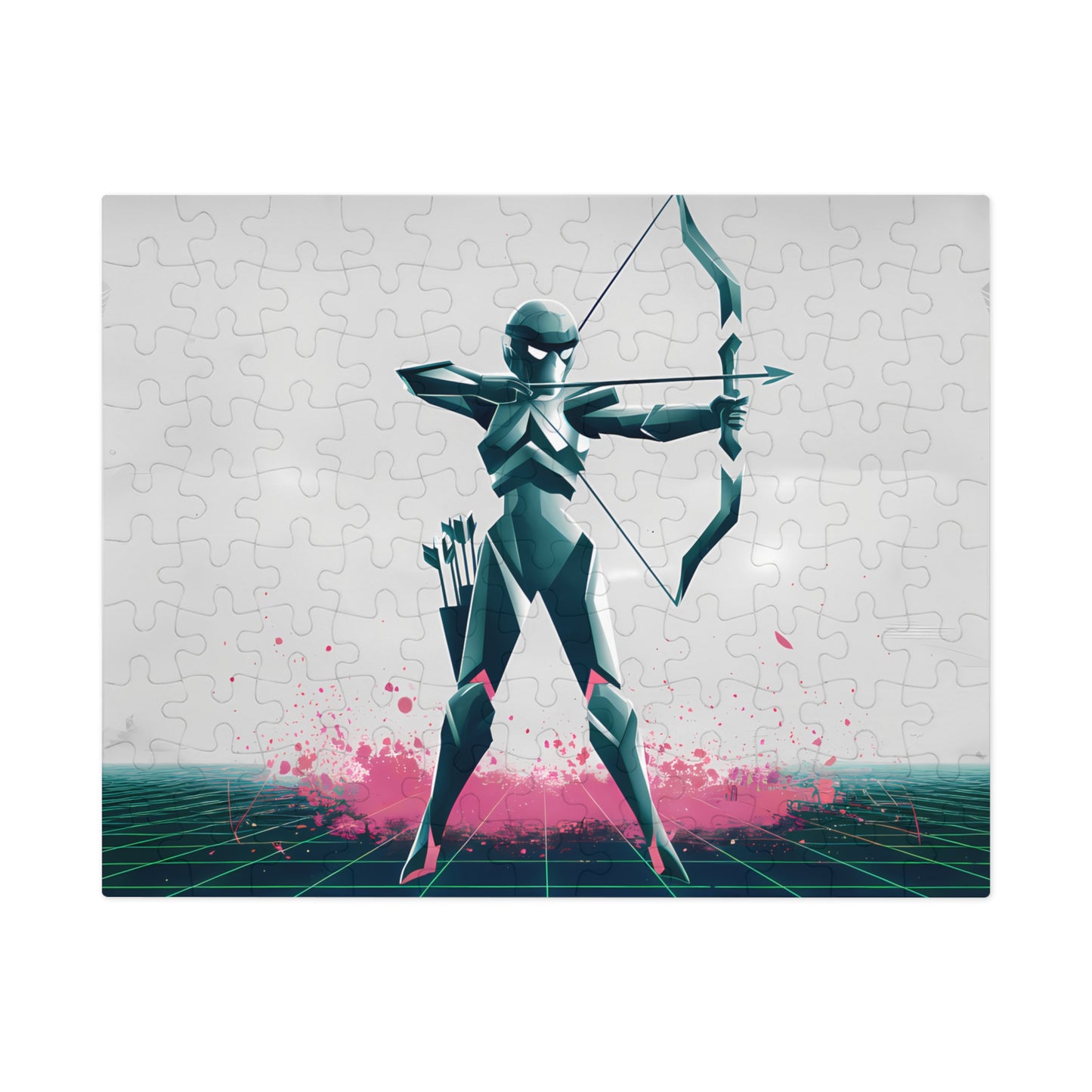 Cyber Archer: Neon Strike - Jigsaw Puzzle (30, 110, 252, 500,1000-Piece)