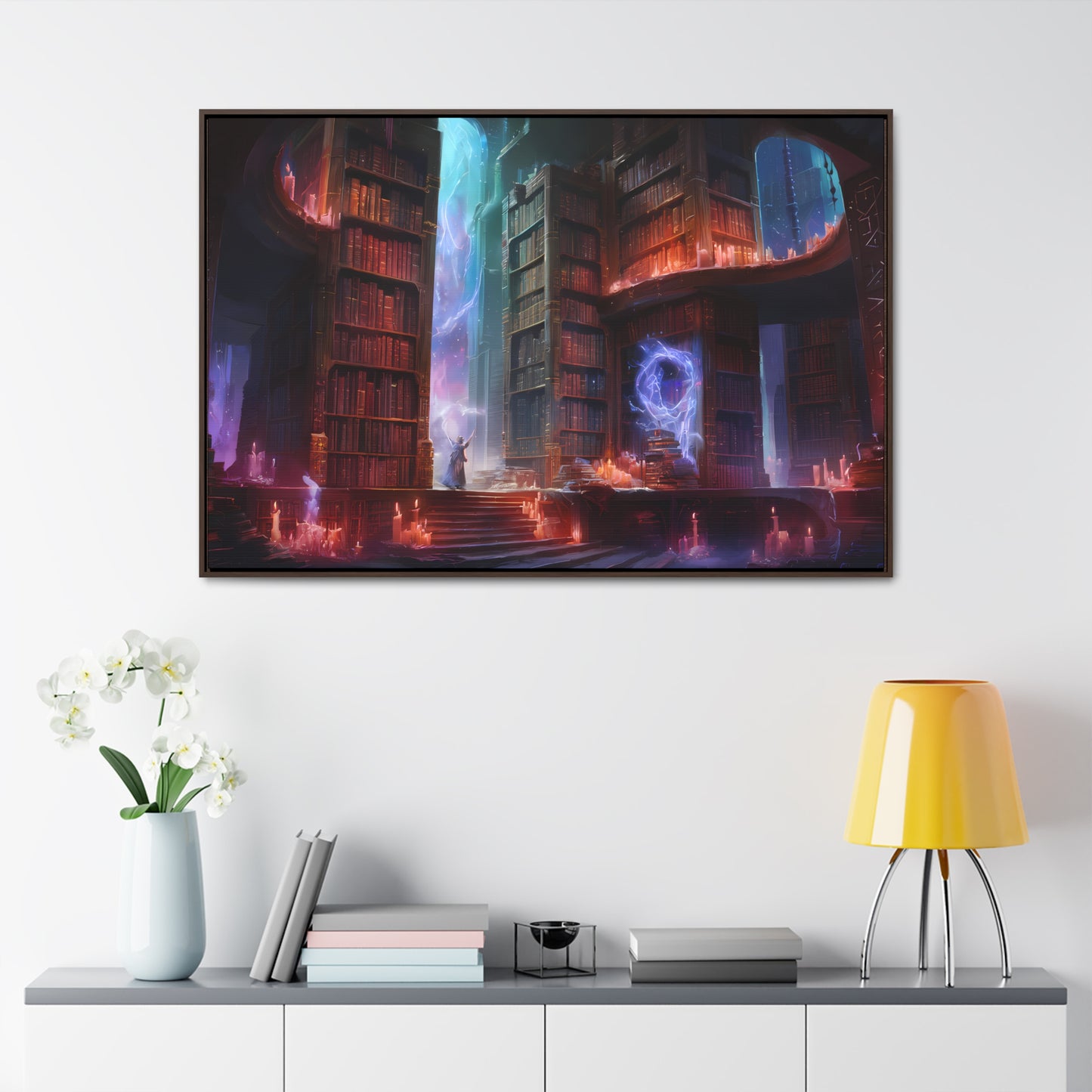 The Arcane Library of Eternal Wisdom - Gallery Canvas Wraps, Horizontal Frame