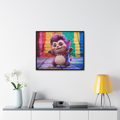 Colorful Celebration Creature - Gallery Canvas Wraps, Horizontal Frame
