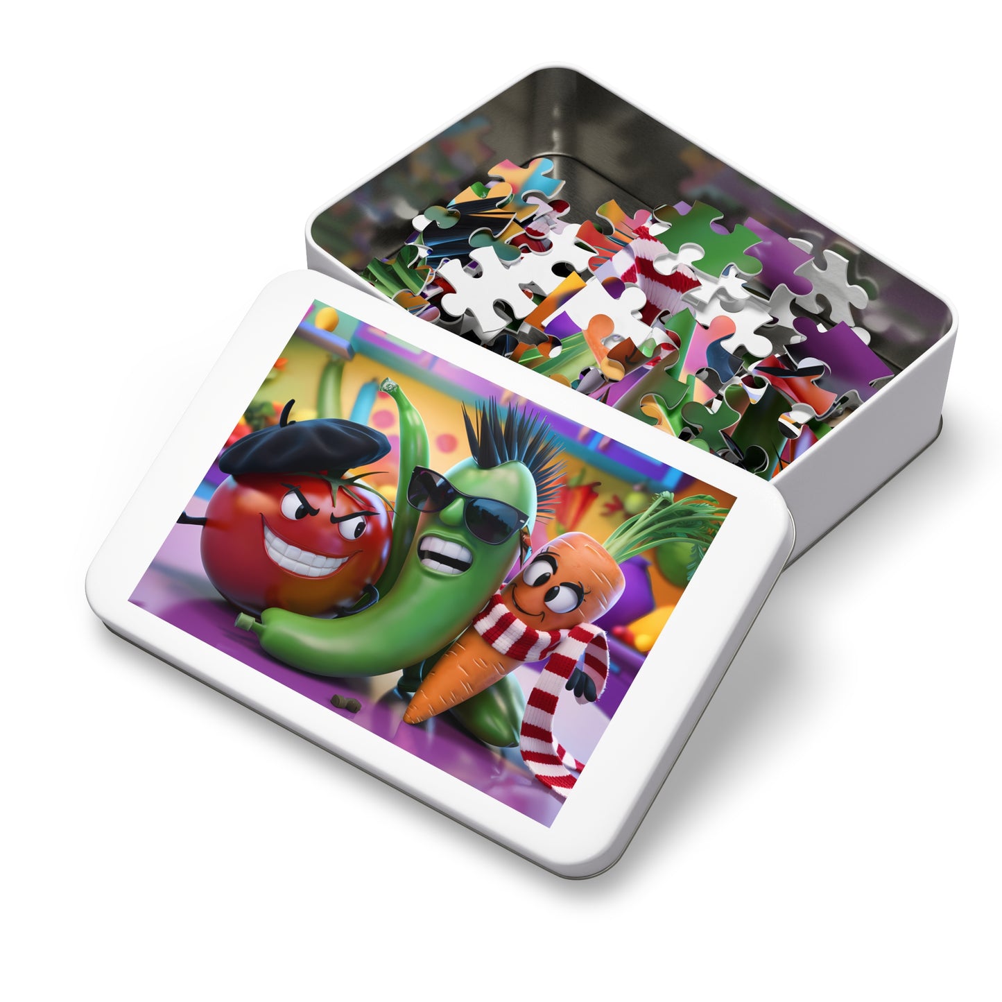 Rebel Veggies Unite! - Jigsaw Puzzle (30, 110, 252, 500,1000-Piece)
