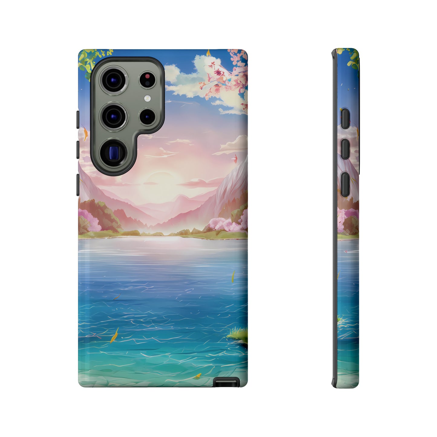 Serene Lake and Mountains - Smartphone Tough Cases