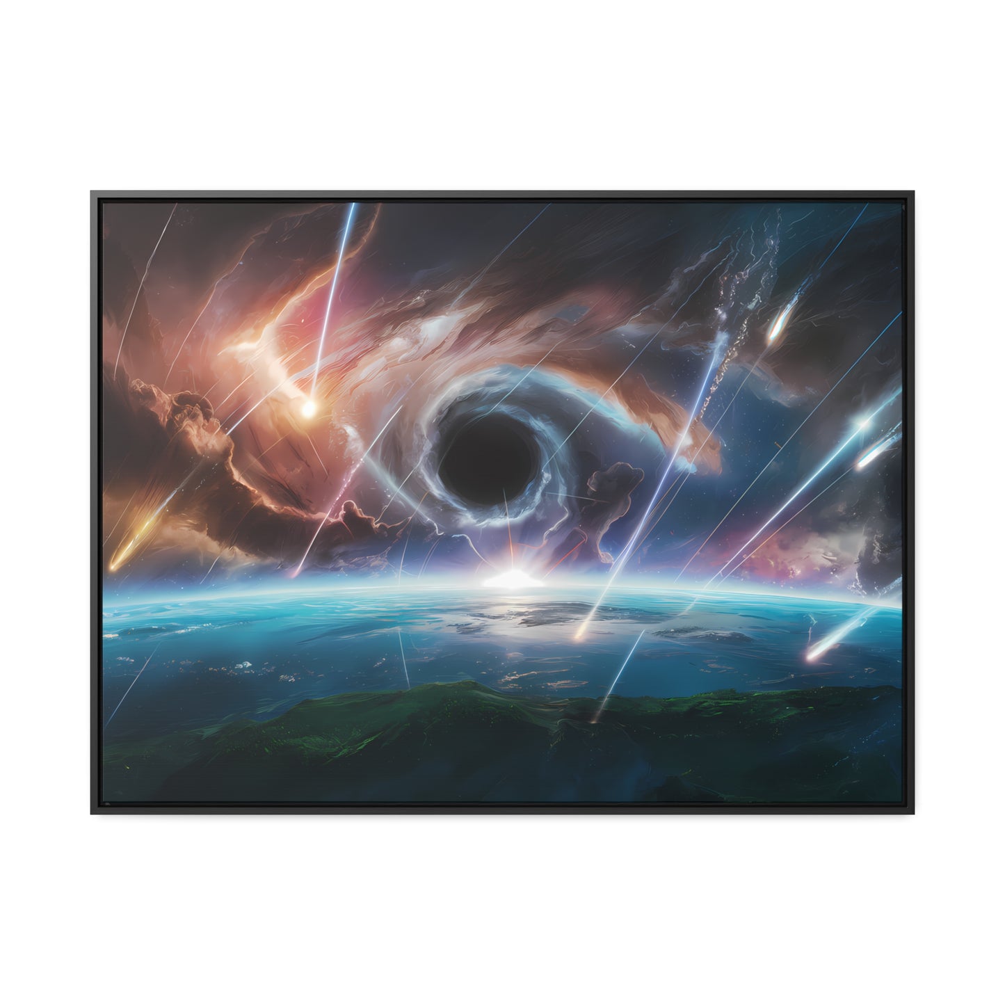 "The Eye of the Cosmic Storm" - Gallery Canvas Wraps, Horizontal Frame