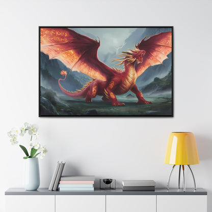 The Inferno Guardian - Gallery Canvas Wraps, Horizontal Frame