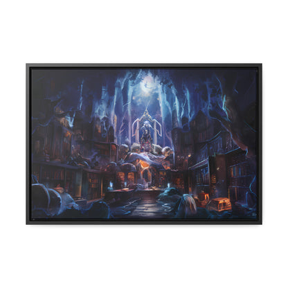 Sanctuary of the Forgotten Tomes - Gallery Canvas Wraps, Horizontal Frame
