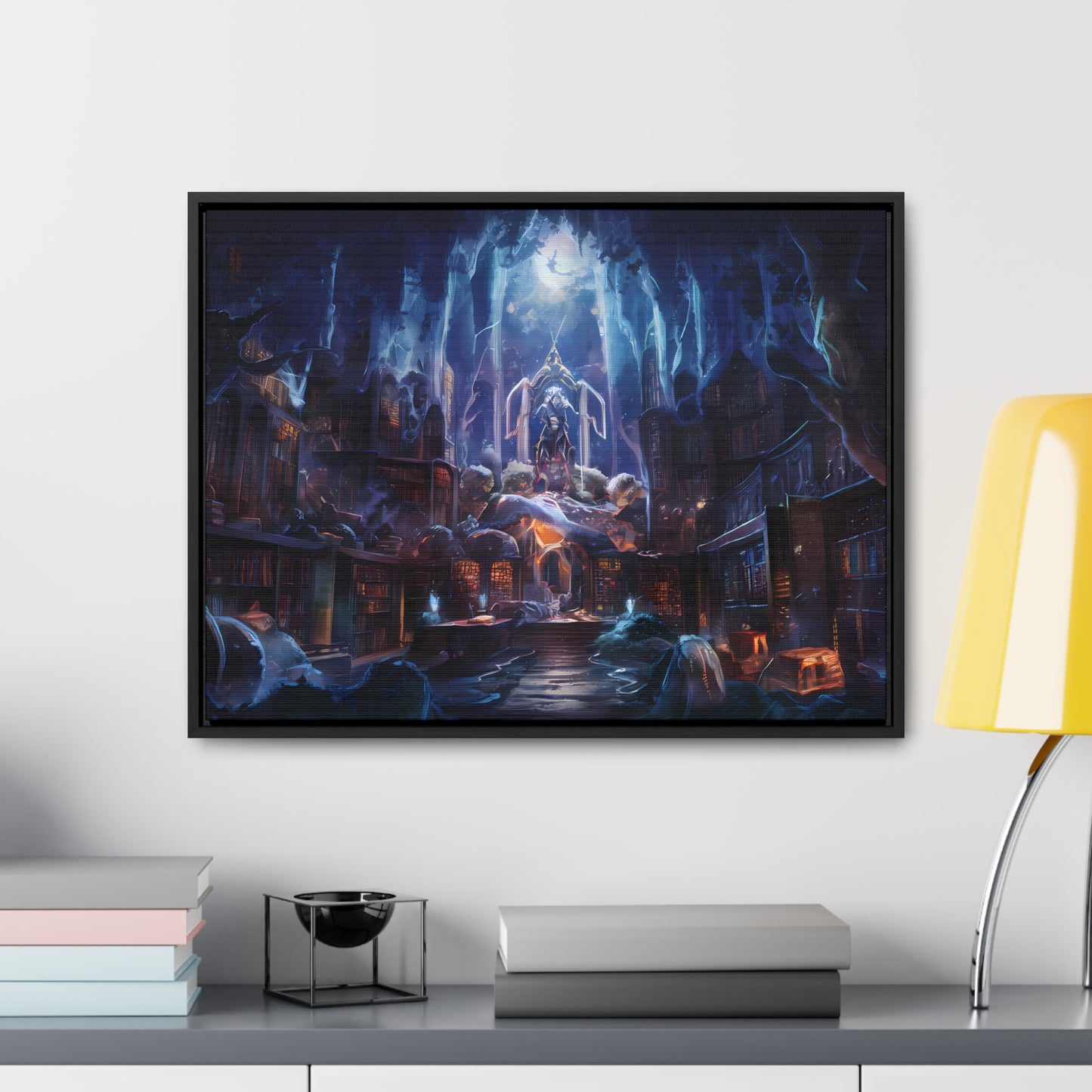 Sanctuary of the Forgotten Tomes - Gallery Canvas Wraps, Horizontal Frame