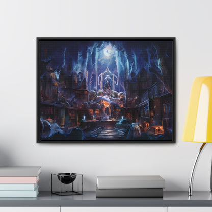 Sanctuary of the Forgotten Tomes - Gallery Canvas Wraps, Horizontal Frame