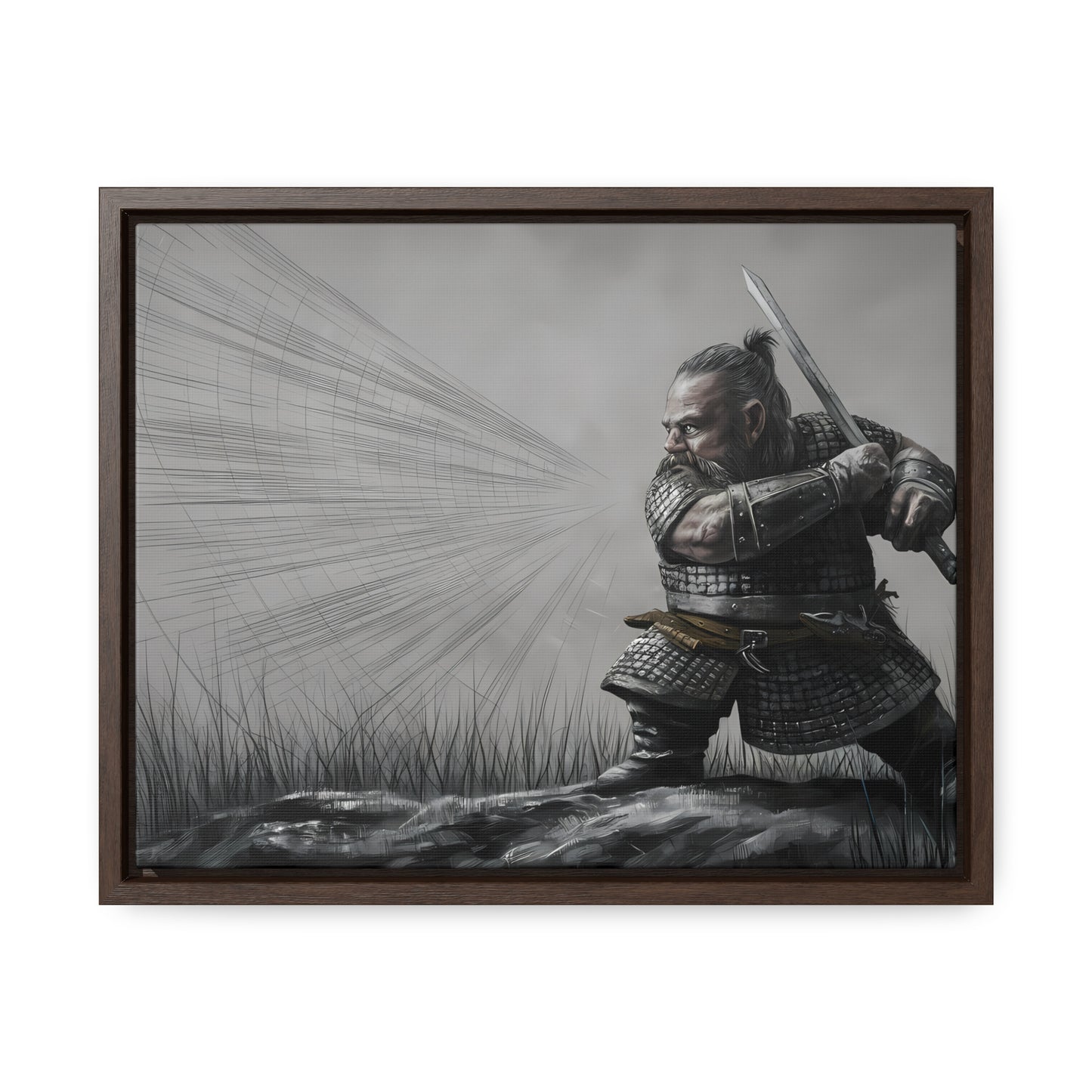 Defender of the Grey Plains - Gallery Canvas Wraps, Horizontal Frame