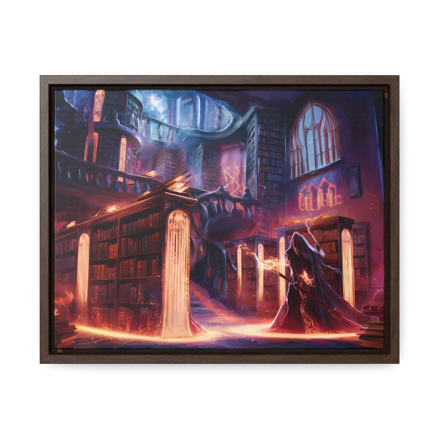 The Arcane Library of Eternal Knowledge - Gallery Canvas Wraps, Horizontal Frame