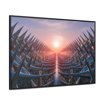 Path of Thorns at Sunrise - Gallery Canvas Wraps, Horizontal Frame