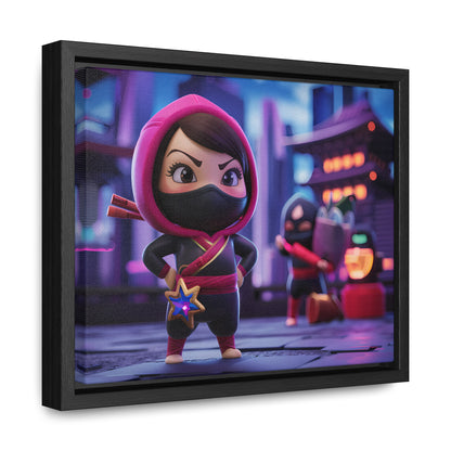 "Midnight Ninja Adventure" - Gallery Canvas Wraps, Horizontal Frame