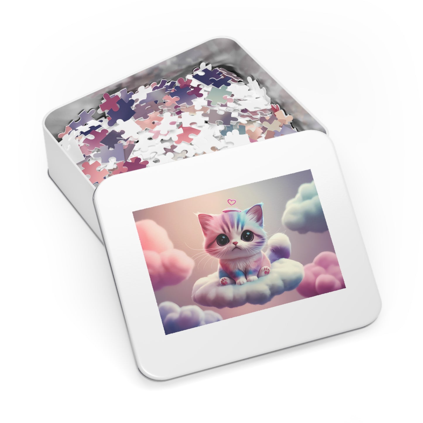Cloud Kitty Dreams - Jigsaw Puzzle (30, 110, 252, 500,1000-Piece)