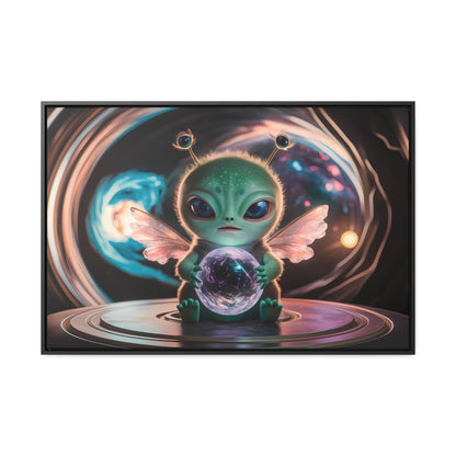 Guardian of the Cosmic Crystal - Gallery Canvas Wraps, Horizontal Frame