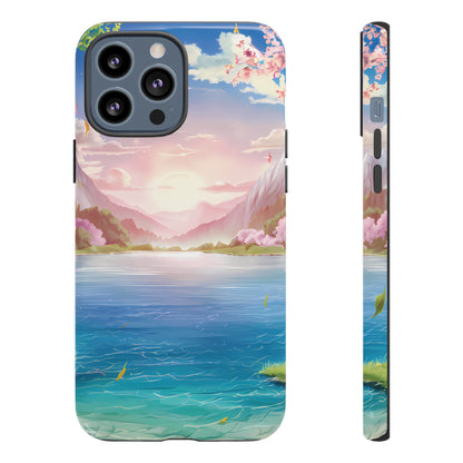 Serene Lake and Mountains - Smartphone Tough Cases