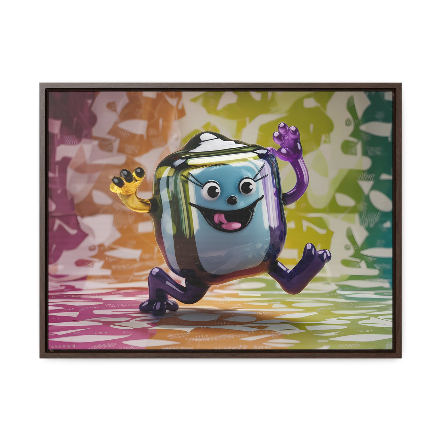Bubbly Joy in Glass Form - Gallery Canvas Wraps, Horizontal Frame
