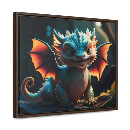 "Forest Guardian Hatchling" - Gallery Canvas Wraps, Horizontal Frame