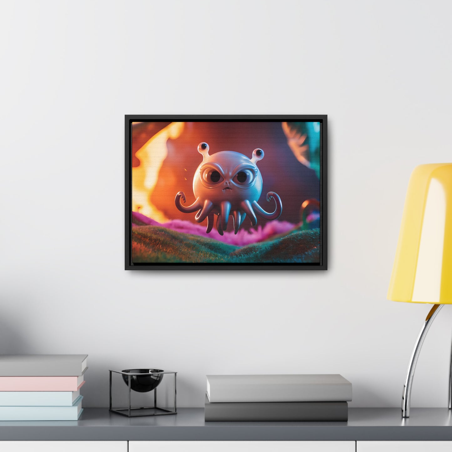 Wrath of the Alien Cephalopod - Gallery Canvas Wraps, Horizontal Frame
