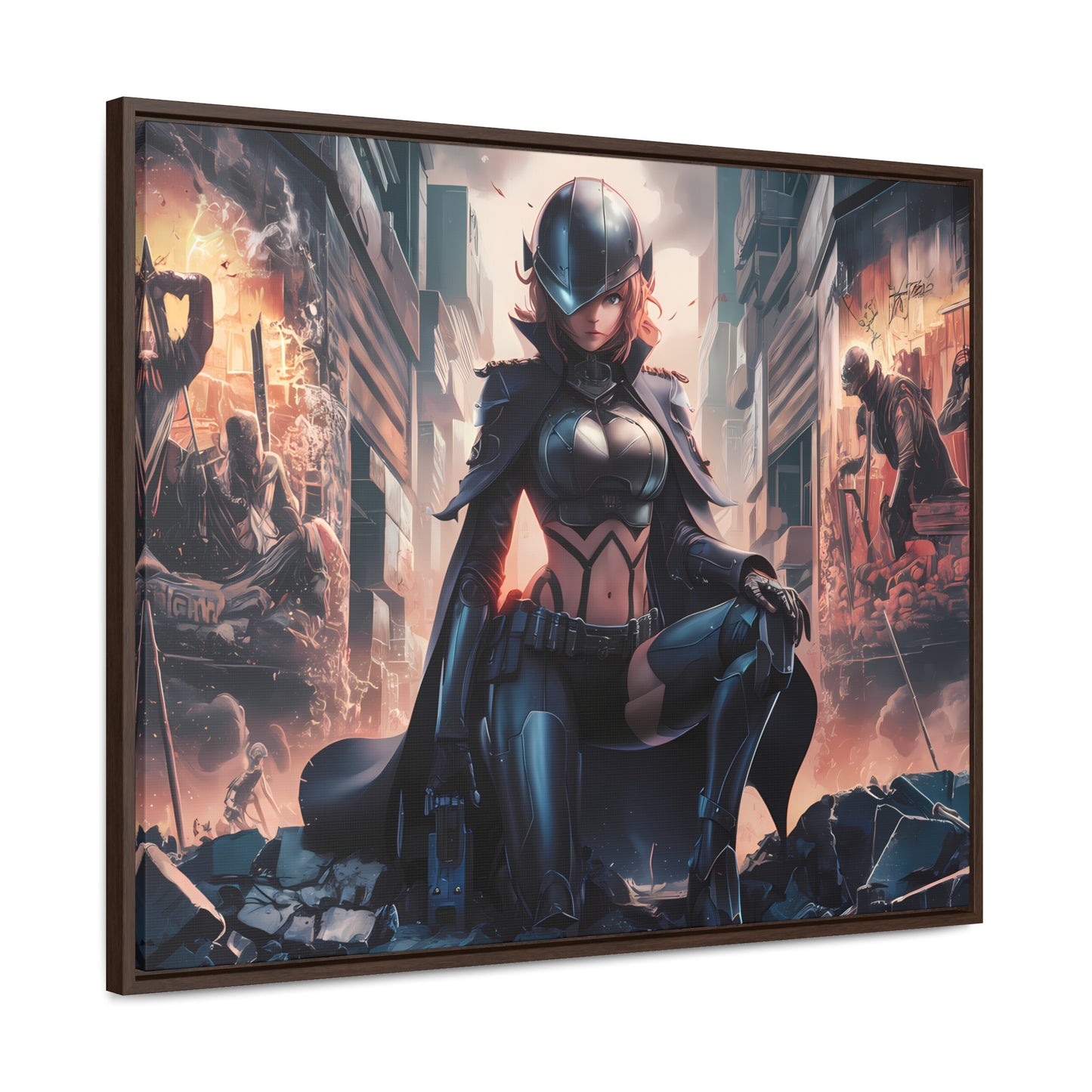 "Shadow of the Resistance" - Gallery Canvas Wraps, Horizontal Frame