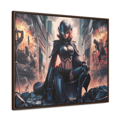 "Shadow of the Resistance" - Gallery Canvas Wraps, Horizontal Frame