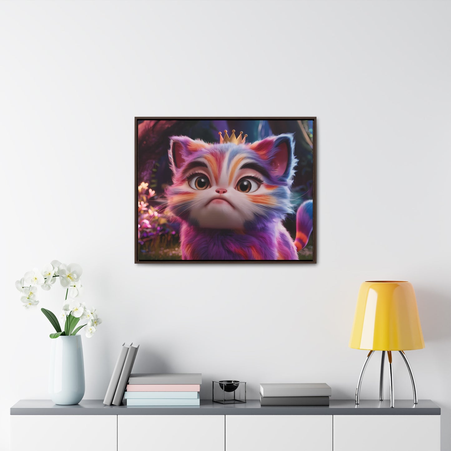 Regal Whiskers in the Enchanted Forest - Gallery Canvas Wraps, Horizontal Frame