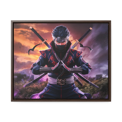Shadow of the Crimson Ninja - Gallery Canvas Wraps, Horizontal Frame