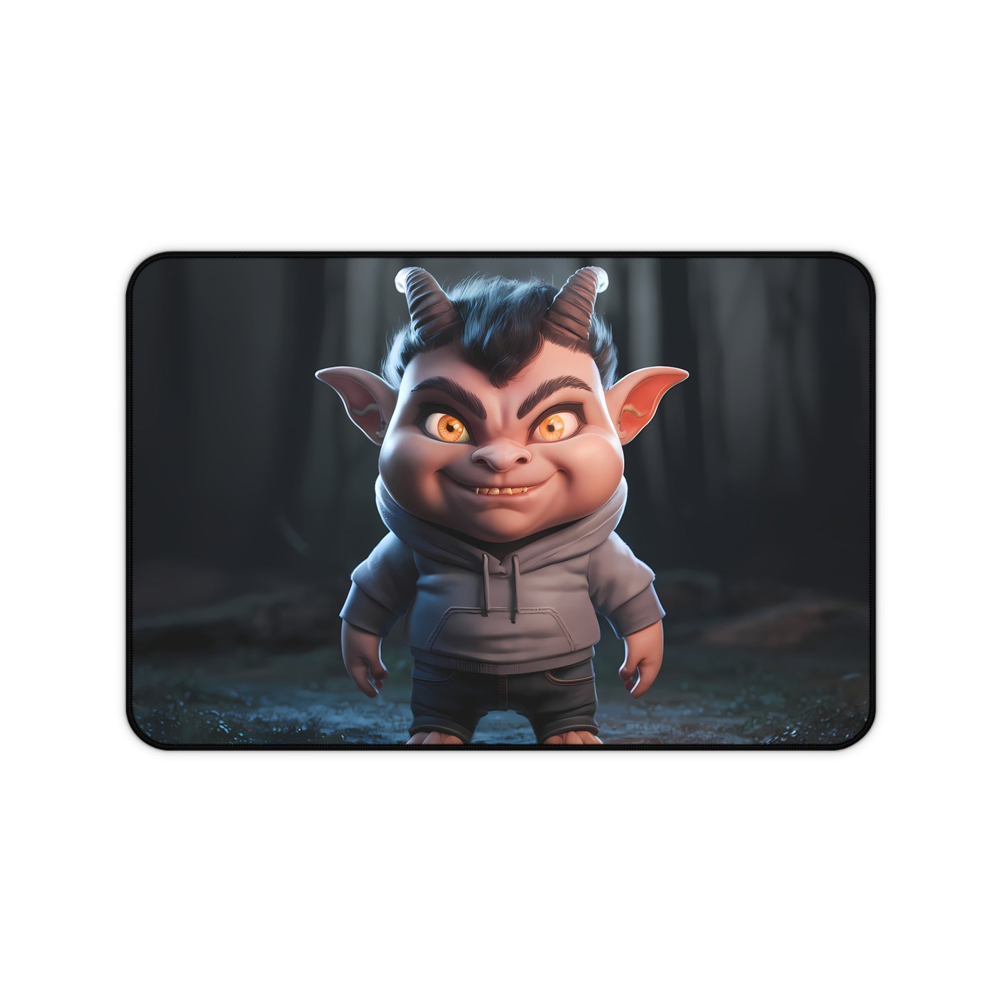 The Mischievous Forest Imp - Desk Mat