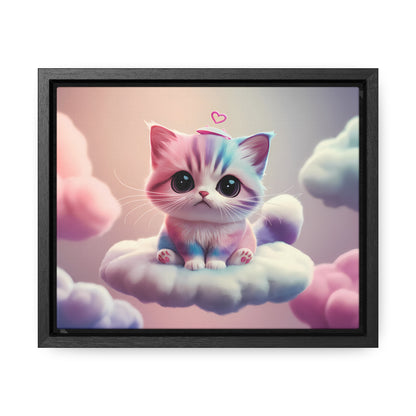 Heavenly Kitten Dreams - Gallery Canvas Wraps, Horizontal Frame