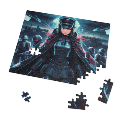 Enforcer of the Neon Dystopia - Jigsaw Puzzle (30, 110, 252, 500,1000-Piece)