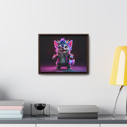 Punk Feline Fury - Gallery Canvas Wraps, Horizontal Frame