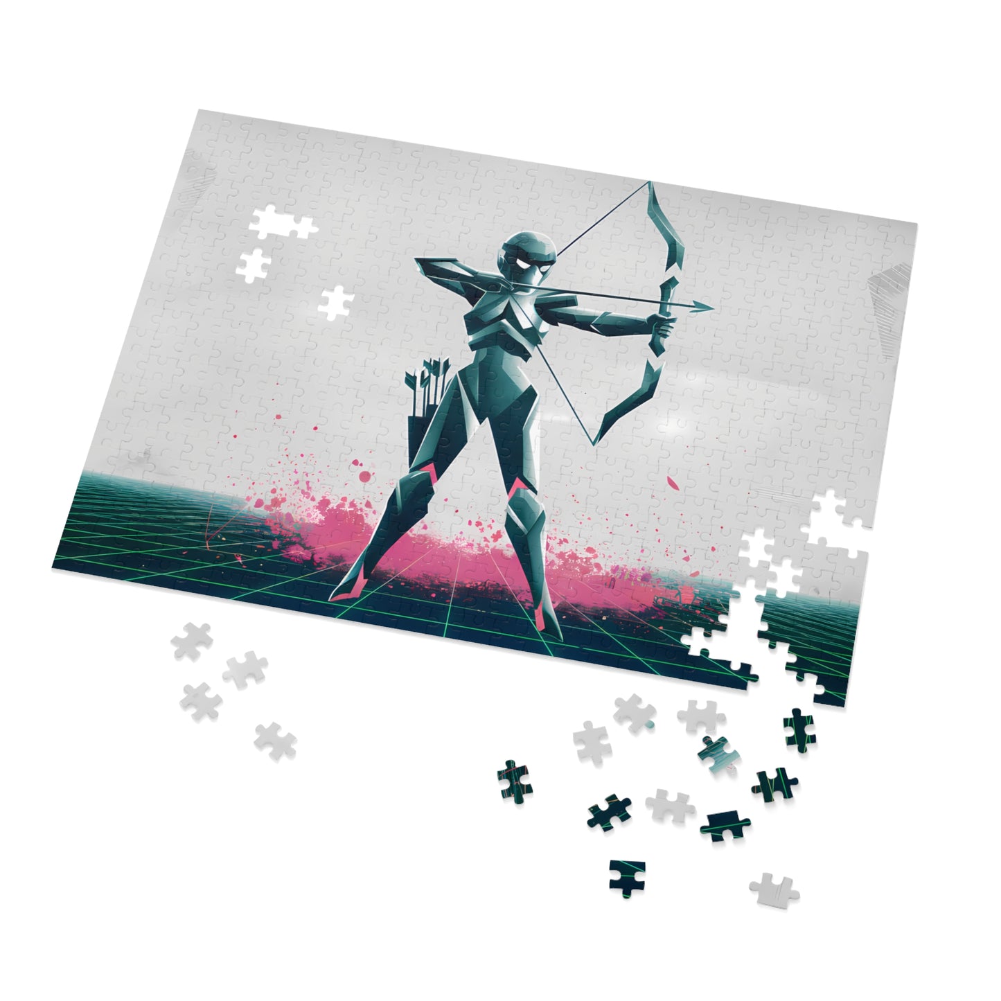 Cyber Archer: Neon Strike - Jigsaw Puzzle (30, 110, 252, 500,1000-Piece)