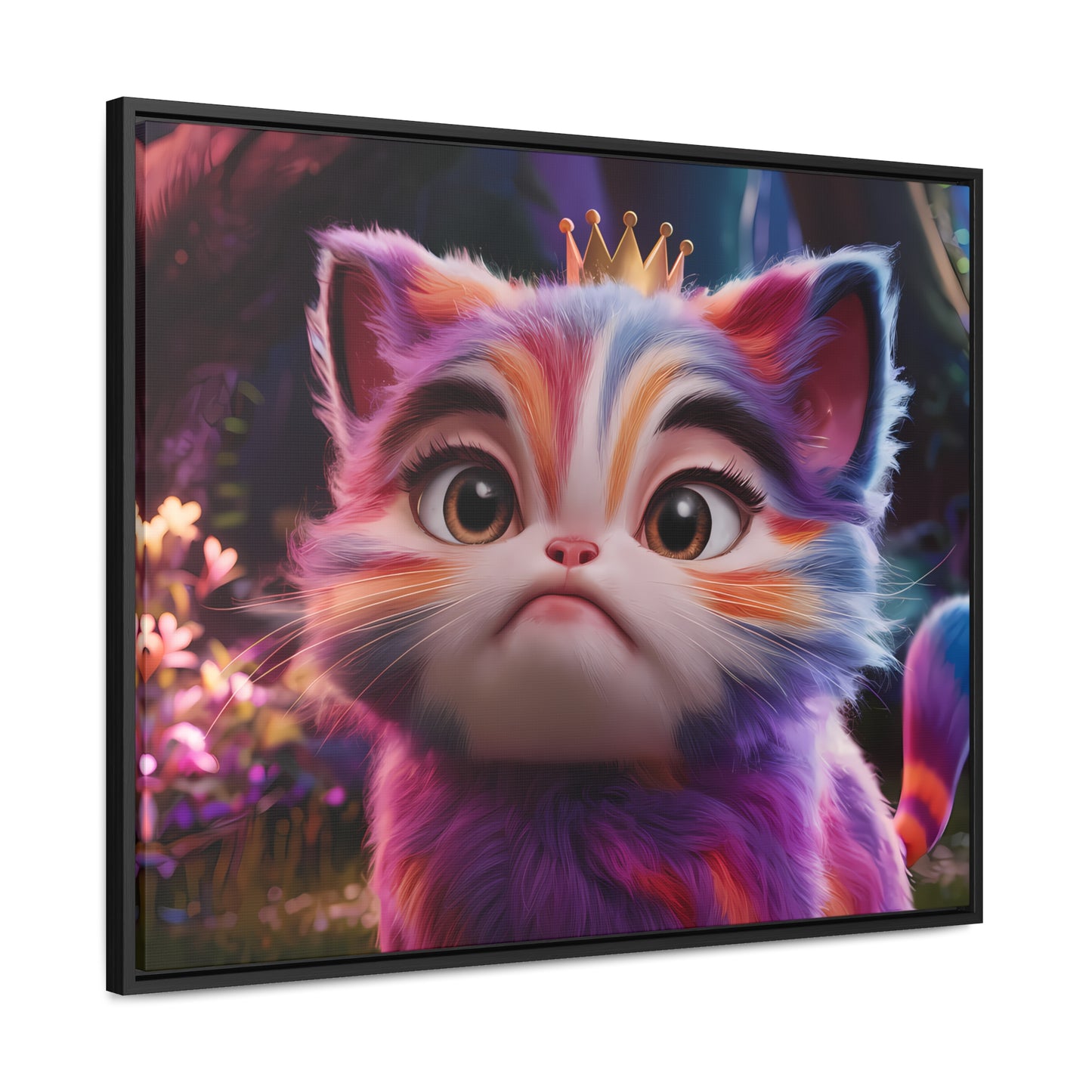 Regal Whiskers in the Enchanted Forest - Gallery Canvas Wraps, Horizontal Frame